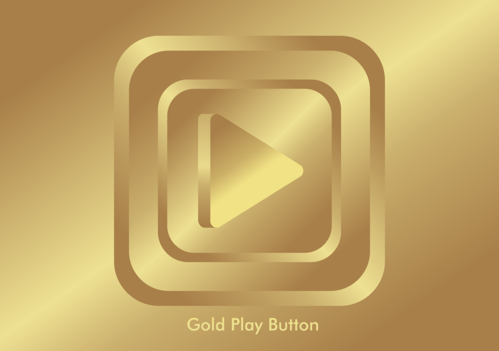 Gold Play Button - A Legacy of Digital Achievement