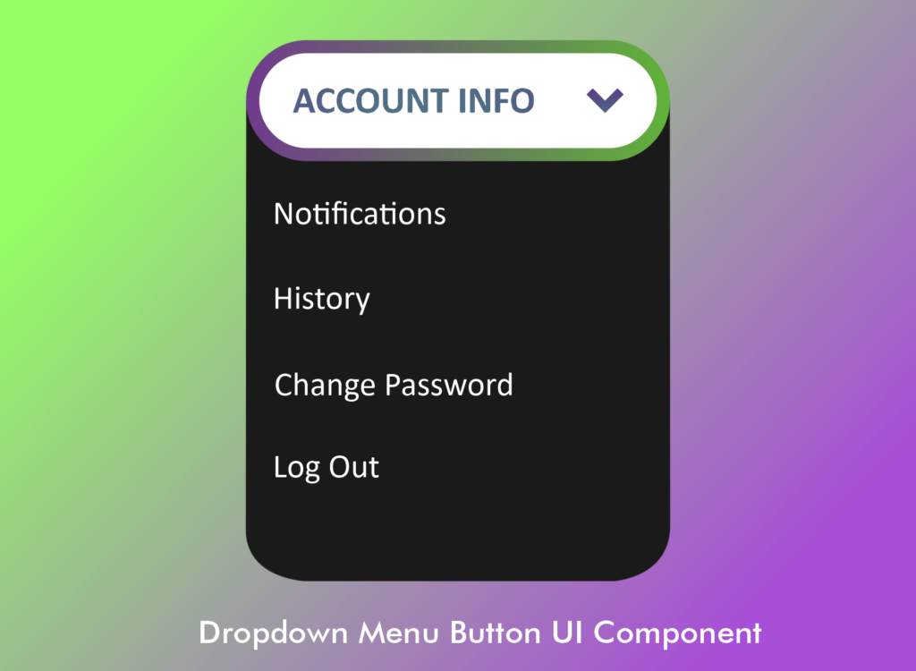 Intuitive User Profile Dropdown with Functional Insights